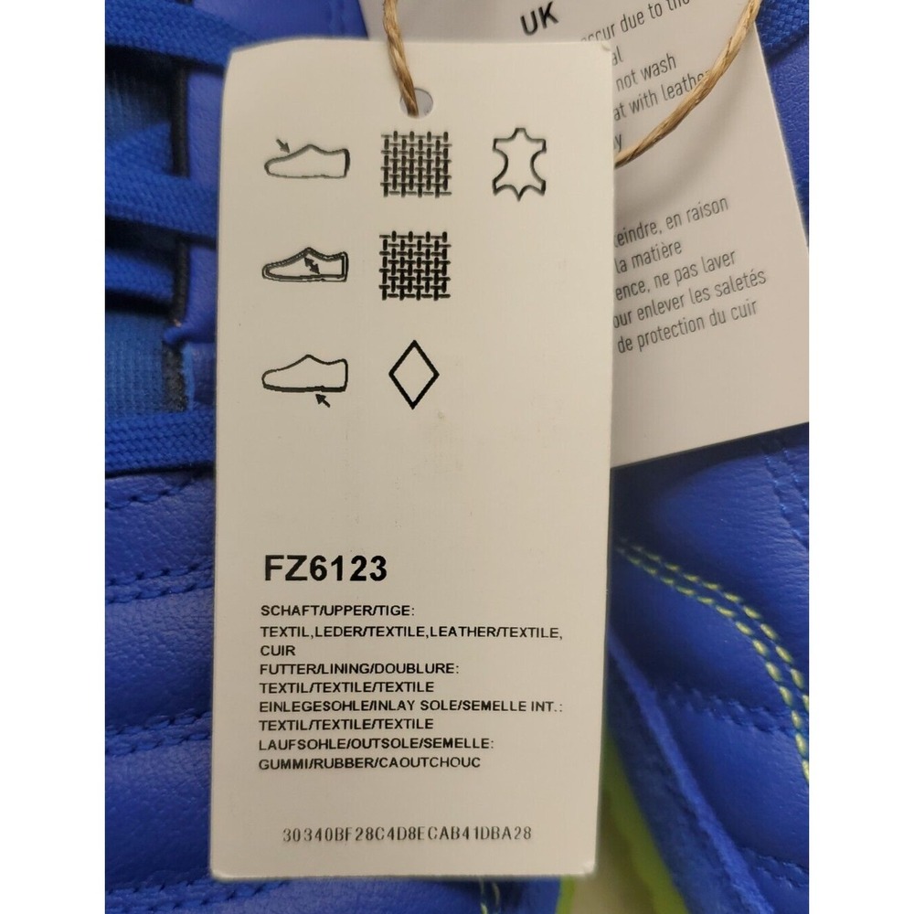 Adidas Top Sala Competition Indoor Soccer Shoes Blue FZ6123 Size 12M NEW - Picture 9 of 9